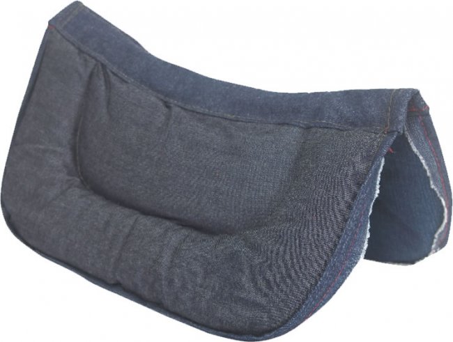 PONY SQUARE WATER RESISTANT CANVAS SADDLE PAD W/ ROUND BACK Carona Repelente Cuadrada Pony