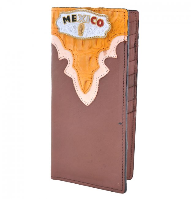 COWBOY LEATHER CHECKBOOK Chequera Vaquera de Cuero